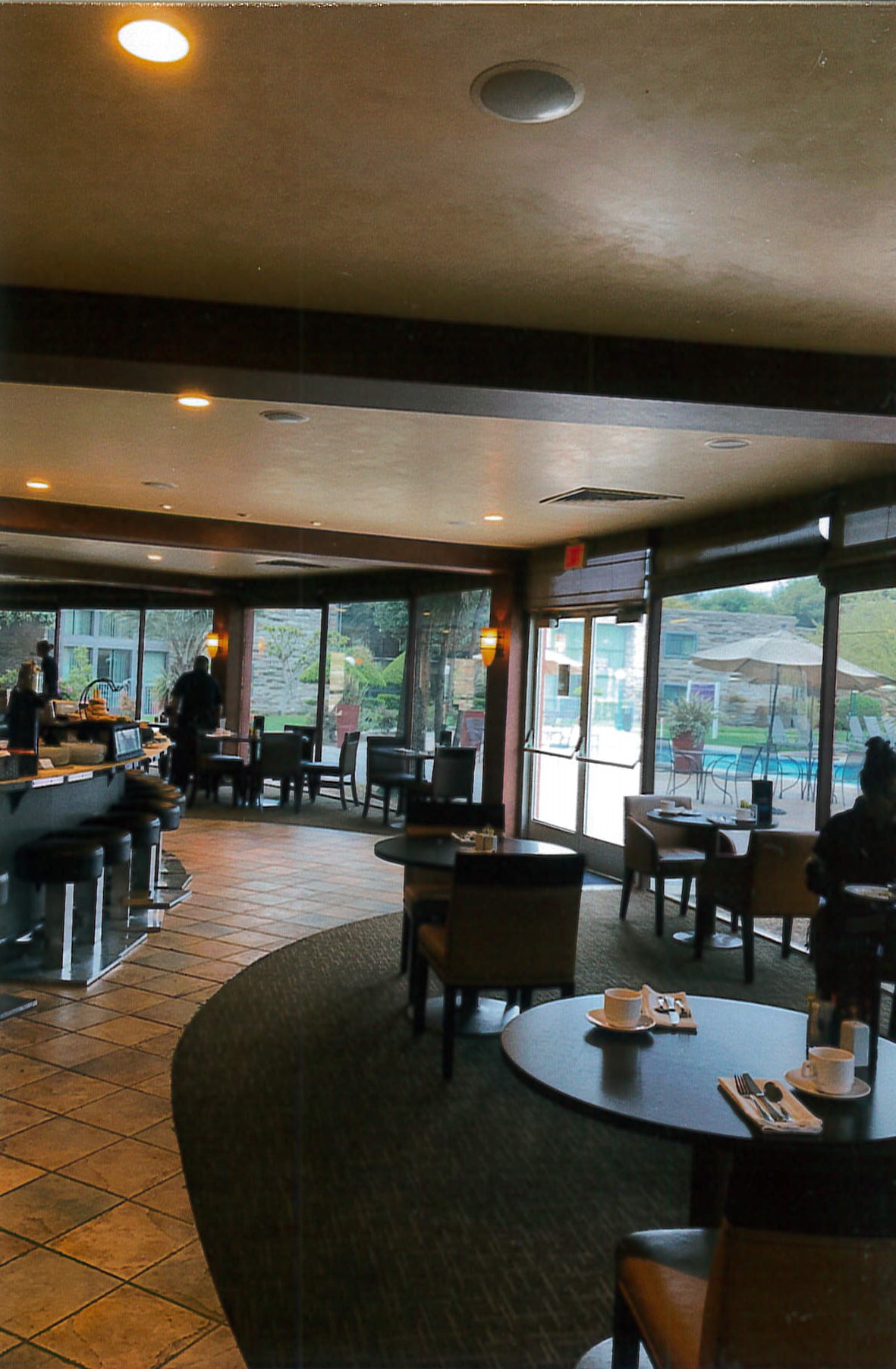 Resort restaurant looking northwest 